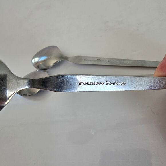 Stanley Roberts Winthrop Teaspoons Set of 3 WM Dalton Japan Stainless Steel - Picture 9 of 11